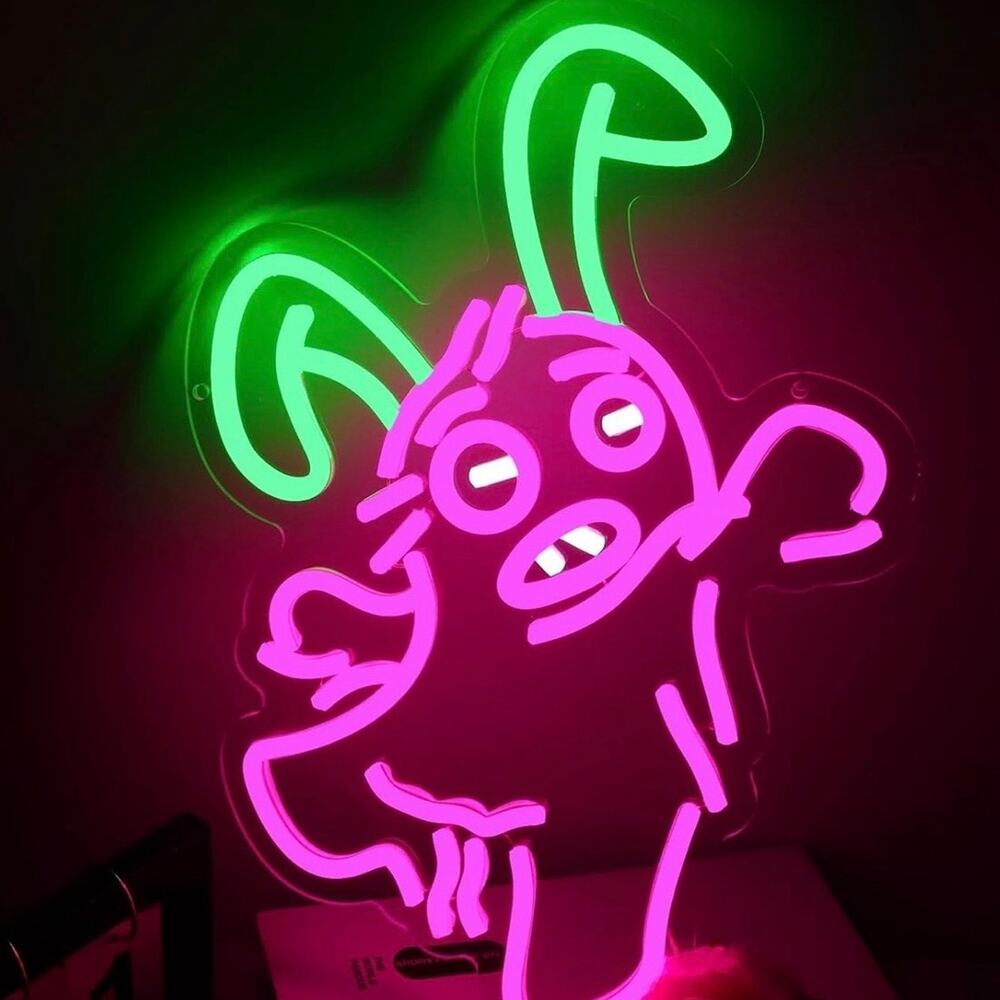 The Pink Fuggler Monster Neon Sign LED Night Light Room Wall Decor